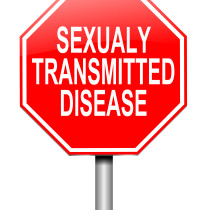 Sexually transmitted disease concept.